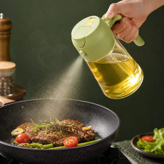 2-in-1 Oil Sprayer & Dispenser Bottle (500ml)
