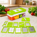 12-in-1 Multifunction Vegetable Chopper & Slicer with Storage Container