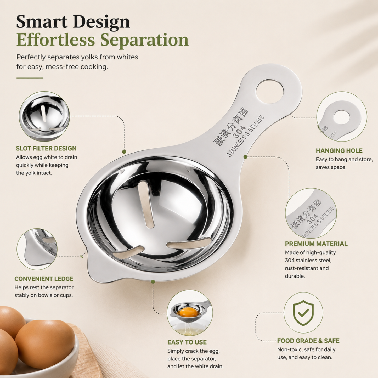 Premium Egg Yolk Separator