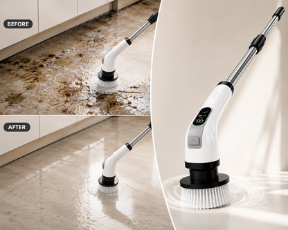 7-in-1 Cordless Electric Spin Scrubber with Extendable Handle