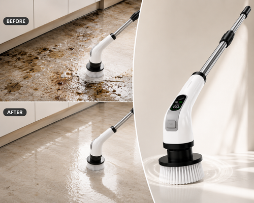 7-in-1 Cordless Electric Spin Scrubber with Extendable Handle