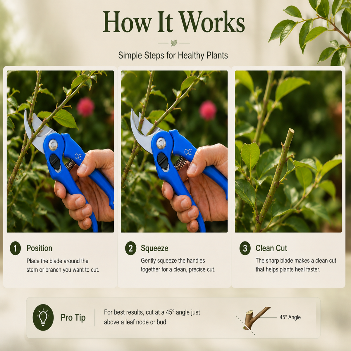 Professional Garden Pruning Shears