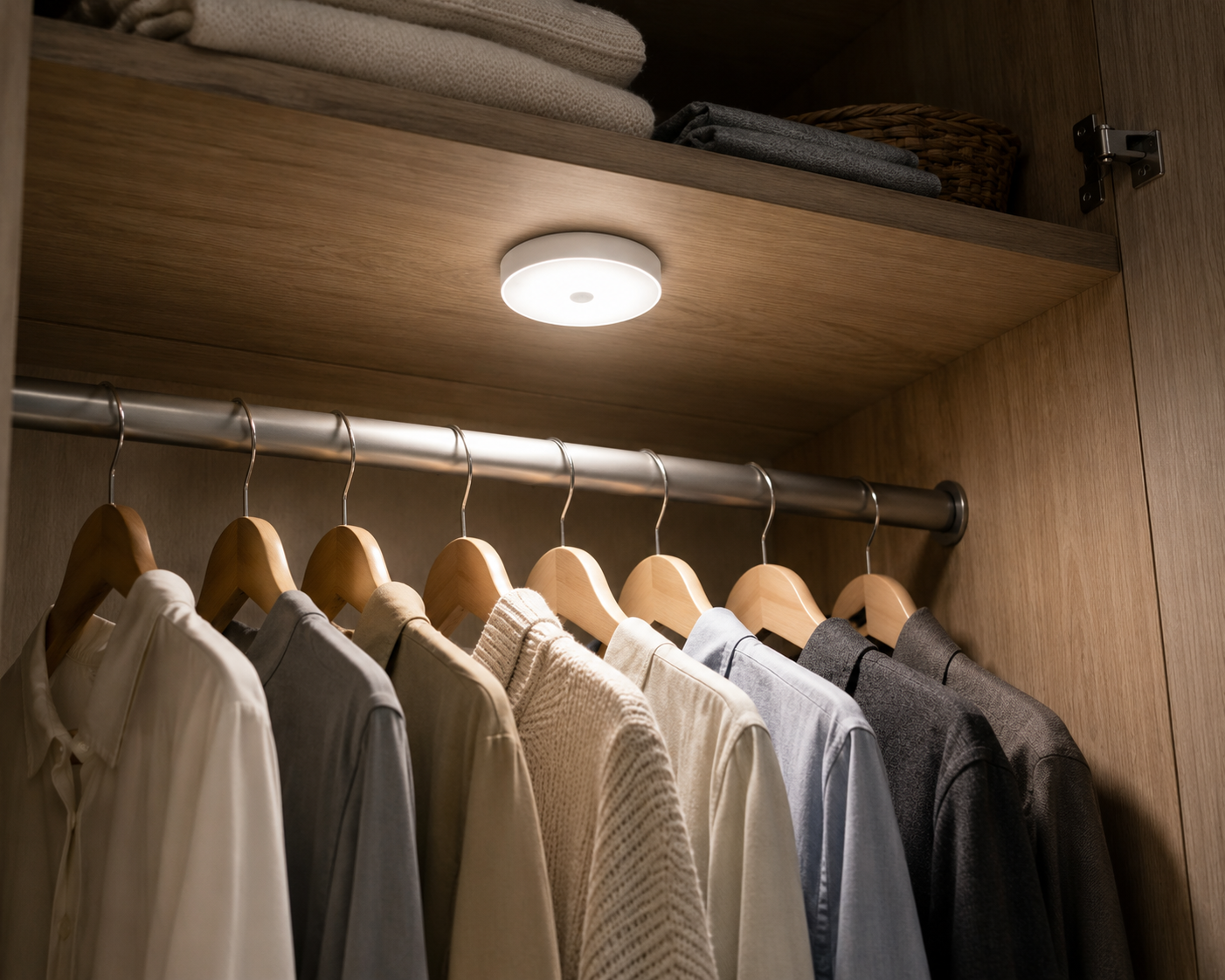 Rechargeable Motion Sensor LED Night Light – Magnetic Wireless Wall Lamp