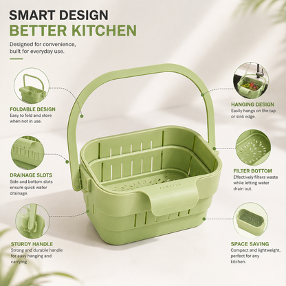 Foldable Wash & Drain Basket