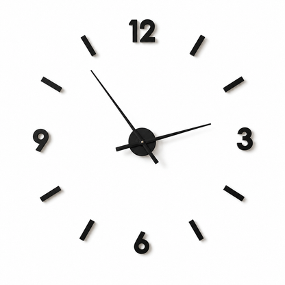 Minimalist 3D DIY Wall Clock – Modern Silent Home Decor Clock
