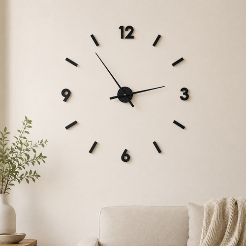 Minimalist 3D DIY Wall Clock – Modern Silent Home Decor Clock