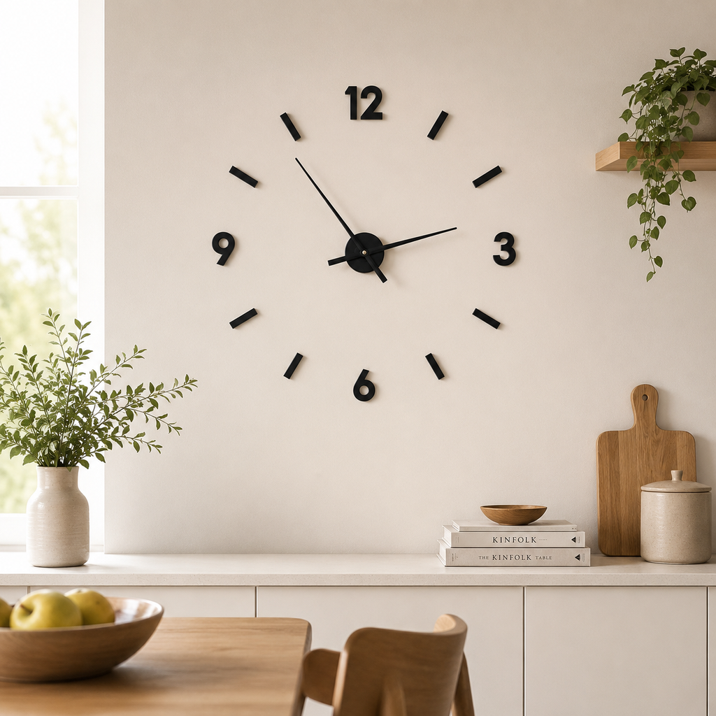 Minimalist 3D DIY Wall Clock – Modern Silent Home Decor Clock